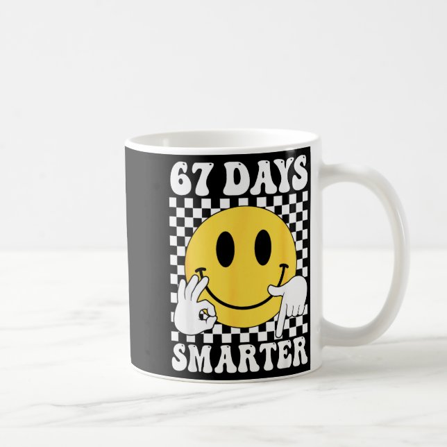 67 Days Smarter Funny Six Seven 6 7 Gen Alpha Slan Coffee Mug (Right)
