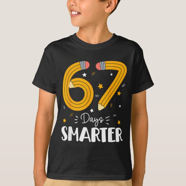 67 Days Smarter Gen Alpha Slang 67 Meme Teachers S T-Shirt (Front)