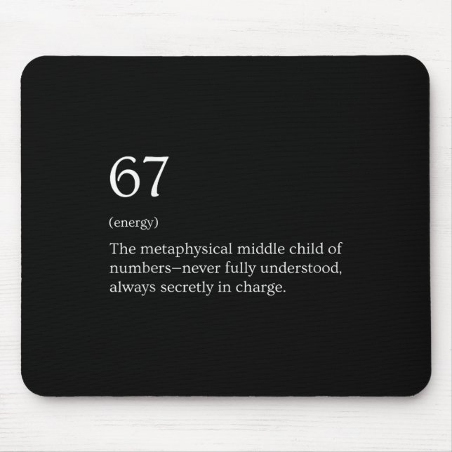 67 Definition Meme _2  Mouse Pad (Front)