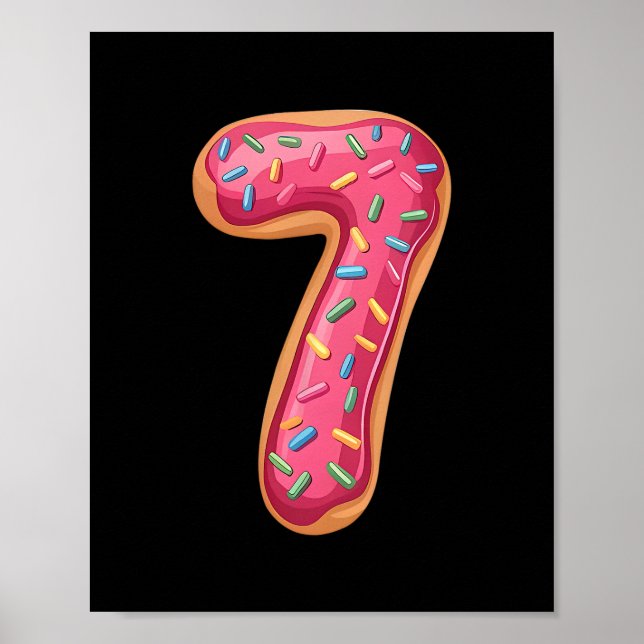 67 Donut Cake Meme Funny 6 7 Costume Friend Matchi Poster (Front)