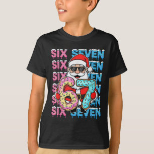 67 Donut Christmas Funny Six Seven Meme Santa Kids T-Shirt