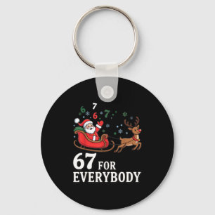 67 For Everybody Christmas Six Seven Xmas Costume  Keychain