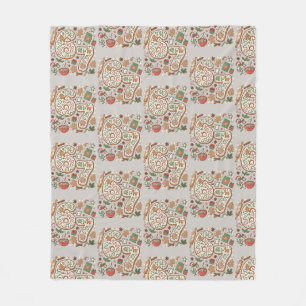 67 Funny 6 7 Six Seven Gingerbread Cookie Holiday Fleece Blanket