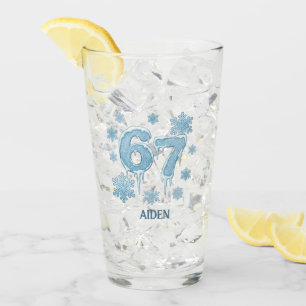 67 Funny 6 7 Six Seven Personalized Christmas Glass