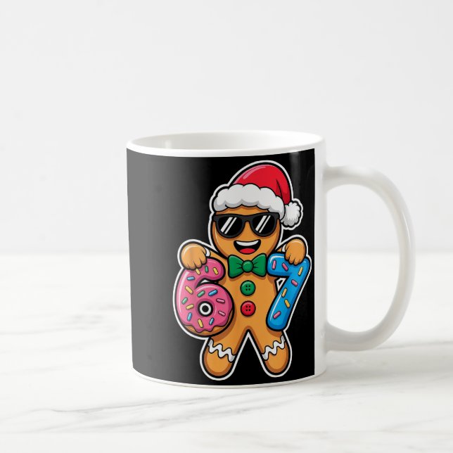 67 Funny Christmas Boys Kids Xmas Six Seven Ginger Coffee Mug (Right)