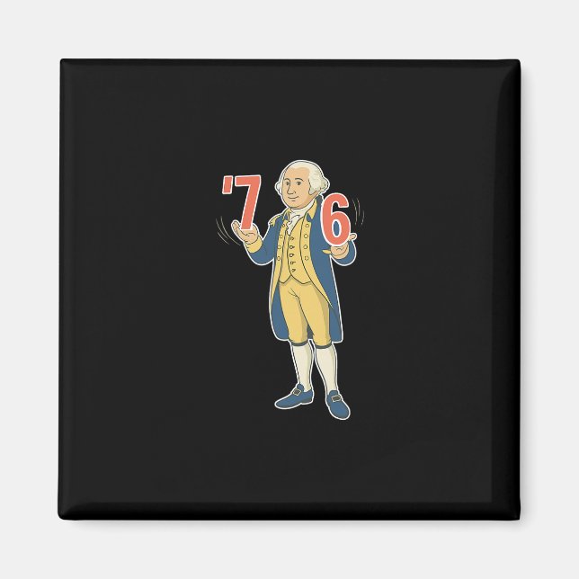 67 Funny George Washington Meme Six Seven Gen Alph Magnet (Front)
