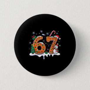 67 Funny Gingerbread Christmas Cookie Men Women 67 Button