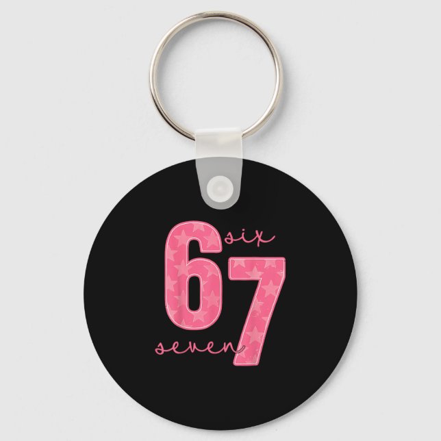 67 Funny Meme 1  Keychain (Front)