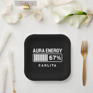 67 Funny Meme Aura Energy at 67 Six Seven Meme Gen Paper Plates