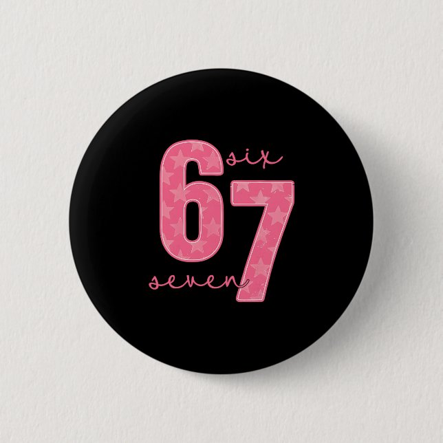67 Funny Meme  Button (Front)