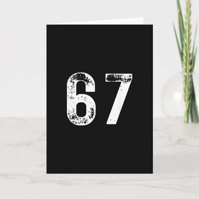 67 - Funny Meme  Card (Front)