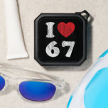67 Funny Meme I Love Six Seven 67th Birthday Bluetooth Speaker