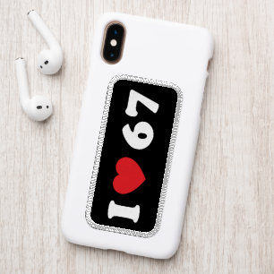 67 Funny Meme I Love Six Seven 67th Birthday Patch