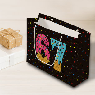 67 Funny Meme Ice Cream Six Seven Gen Alpha Large Gift Bag