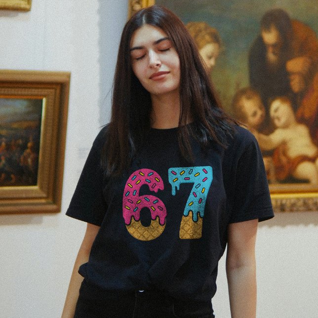 67 Funny Meme Ice Cream Six Seven Gen Alpha T-Shirt (Creator Uploaded)