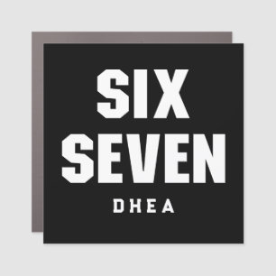 67 Funny Meme Six Seven Gen Alpha Car Magnet