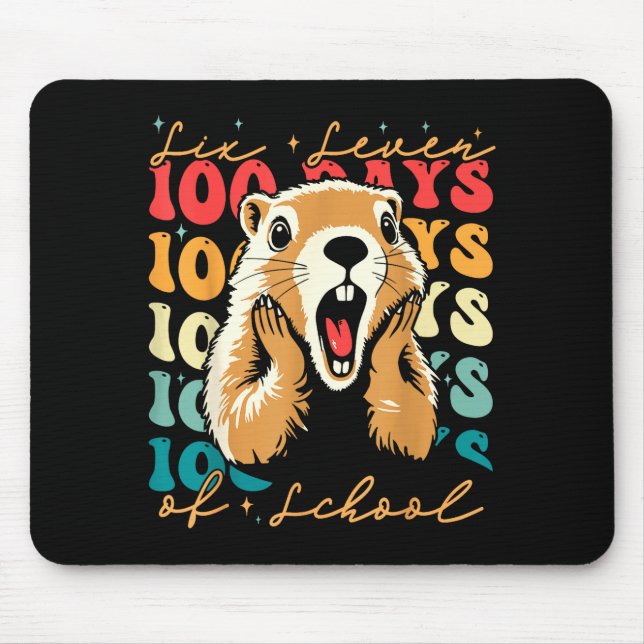 67 Funny Six Seven Respect The Groundhog 100 Days  Mouse Pad (Front)