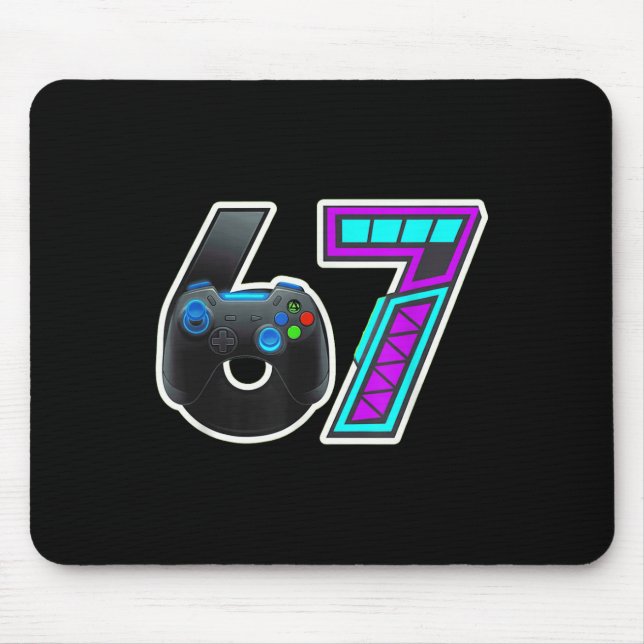 67 Gamer Console Controller Design  Mouse Pad (Front)