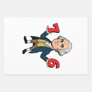 67 George Washington 7-6 Six Seven Meme 67 Wrapping Paper Sheets