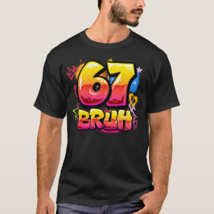 67 Graffiti T-Shirt   Urban Streetwear Graphic Tee