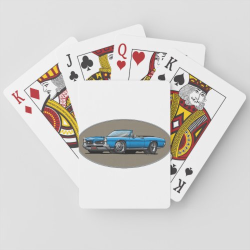 67 GTO_Blue_Convt Playing Cards