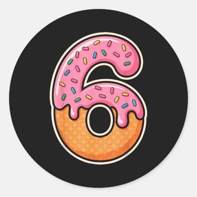 67 Halloween Costume Duo Matching Number 6 And 7 I Classic Round Sticker (Front)