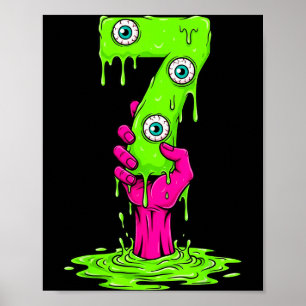 67 Halloween Costume Funny Number 7 Seven Meme For Poster