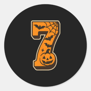 67 Halloween Matching Twin Boys Girls Brothers Sis Classic Round Sticker