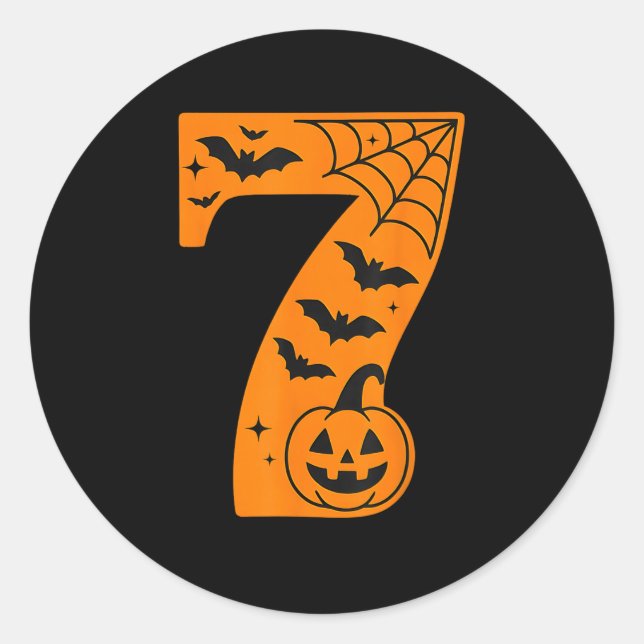 67 Halloween Matching Twin Boys Girls Brothers Sis Classic Round Sticker (Front)
