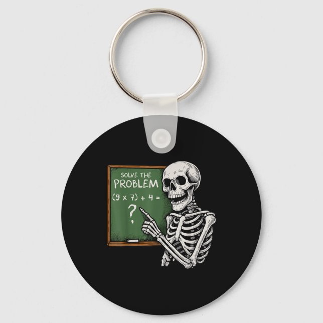 67 Halloween Math Funny Six Seven Meme Brainrot Sk Keychain (Front)