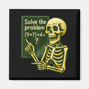 67 Halloween Math Funny Six Seven Meme Brainrot Sk Magnet
