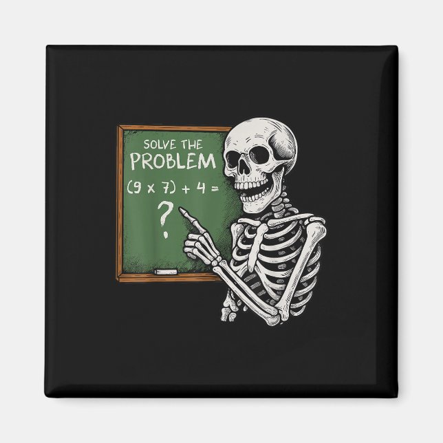 67 Halloween Math Funny Six Seven Meme Brainrot Sk Magnet (Front)