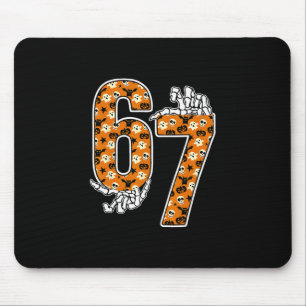 67 Halloween Meme 6 7 Numbers Six Seven Funny Kids Mouse Pad