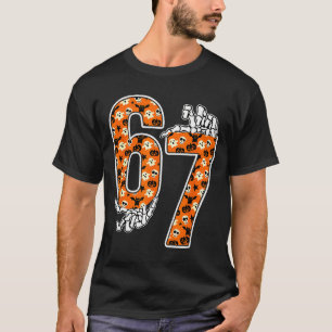 67 Halloween Meme 6 7 Numbers Six Seven Funny Kids T-Shirt