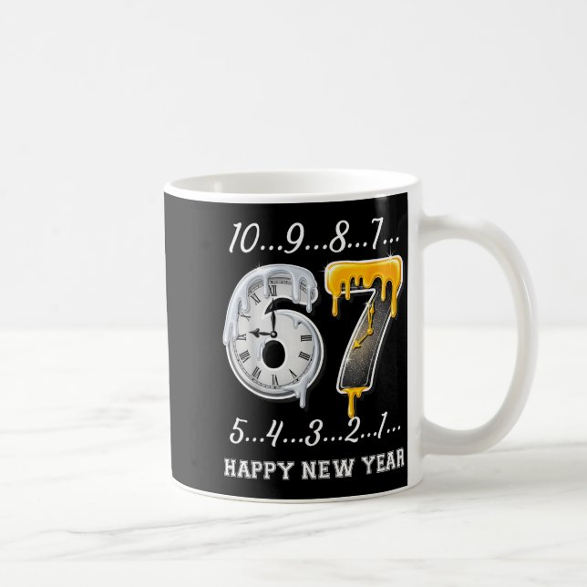 67 Happy New Year Six Seven Funny Countdown 2026 B Coffee Mug (Right)