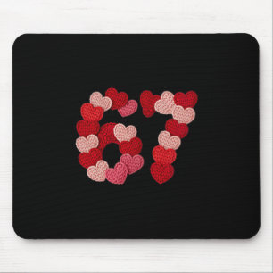 67 Hearts Sweater Design For Valentine's Day Love Mouse Pad