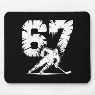 67 Hockey Cool Six Seven Gen Alpha Slang Winter St Mouse Pad