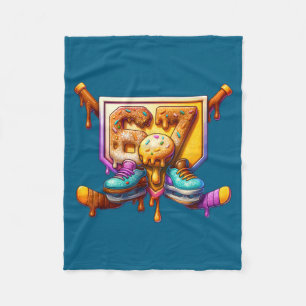 67 Hockey Drip Number Funny Meme Style Boys Graphi Fleece Blanket