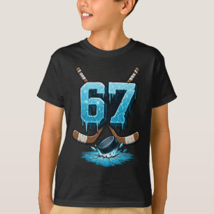 67 Hockey Drip Number Six Seven Meme T-Shirt