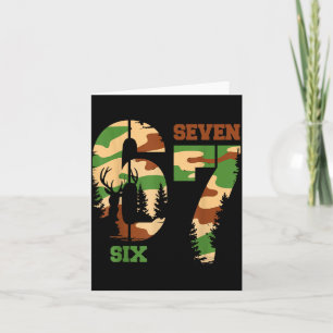 67 Hunting Camo Six Seven 6 7 Meme Camouflage 67 M Card