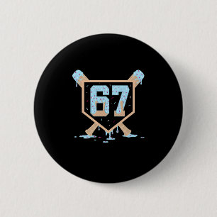 67 Ice Cream Drip Bysebyll Meme Funny Six Seven Ge Button