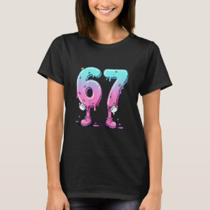 67 Ice Cream Drip (ck) Six Seven Meme For Gen Alph T-Shirt