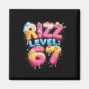 67 Ice Cream Drip Cool Meme Six Seven Gen Alpha Sl Magnet