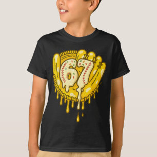 67 Ice Cream Drip Funny Six Seven Baseball T-Shirt
