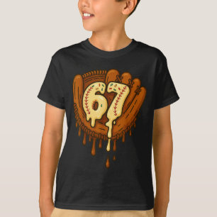 67 Ice Cream Drip Funny Six Seven Baseball T-Shirt