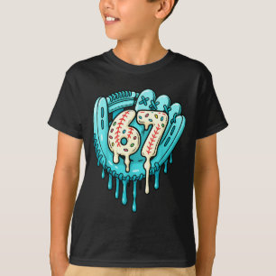 67 Ice Cream Drip Funny Six Seven Baseball T-Shirt