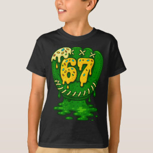 67 Ice Cream Drip Funny Six Seven Baseball T-Shirt