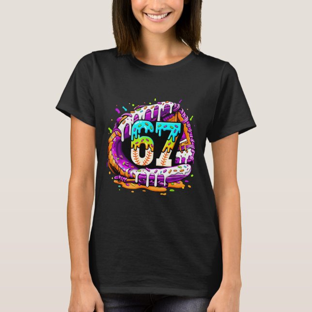 67 Ice Cream Drip Funny Six Seven Player 67th Birt T-Shirt (Front)