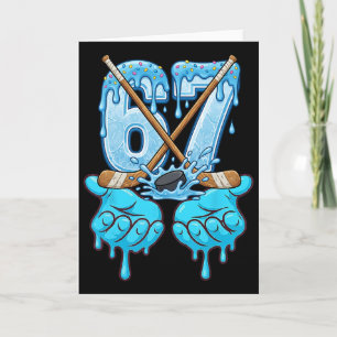 67 Ice Cream Drip Hockey Gen Alpha Slang Six Seven Card