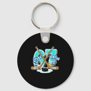 67 Ice Cream Drip Hockey Gen Alpha Slang Six Seven Keychain